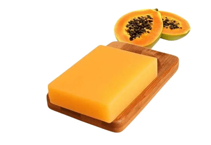 Veena Papaya Transparent Soap Base - 1 kg - Orgoshops