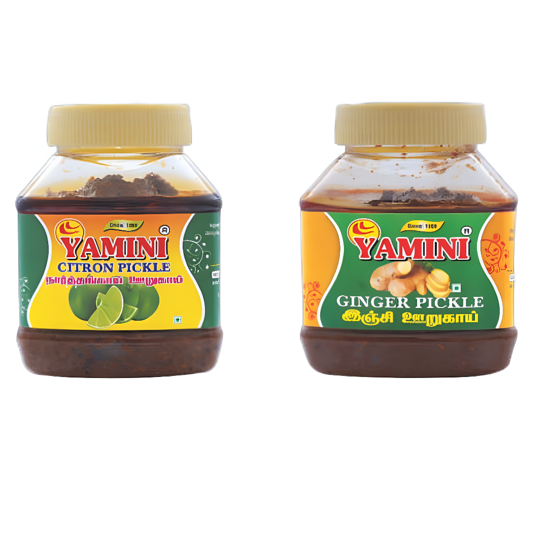 Yamini Foods Citron Pickle / Ginger Pickle / Narthangai Orugai - 500 g (Pack of 2)
