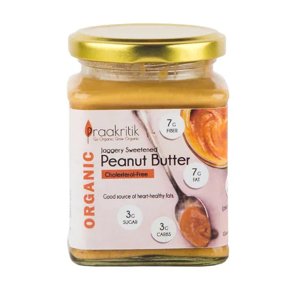 Praakritik Peanut Butter (Jaggery Sweetened)-250g - Orgoshops