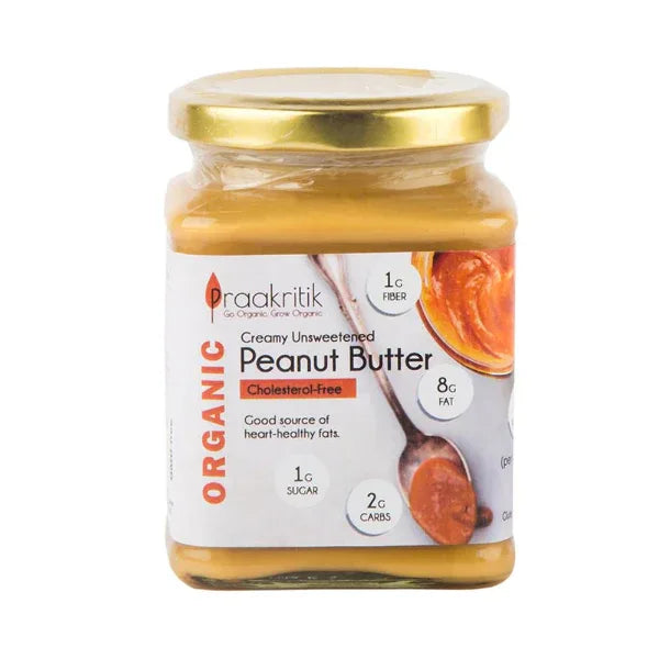 Praakritik Peanut Butter (Creamy Unsweetened)-250g - Orgoshops