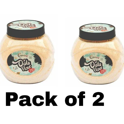 Nutriorg Flour Oats - 500g ( Pack of 2 ) - Orgoshops