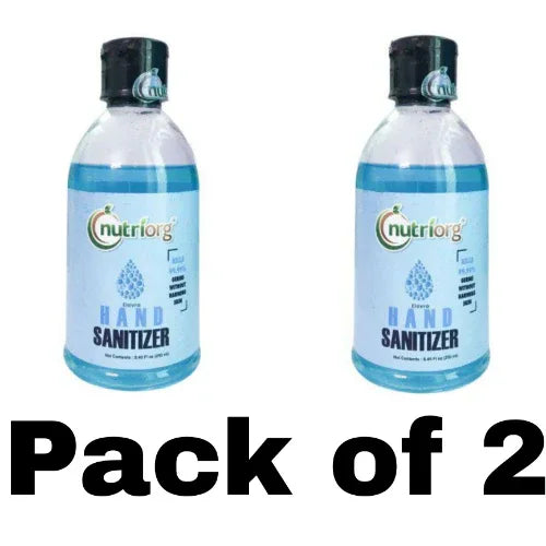Nutriorg Elovr Liquid Hand Sanitizer - 250ml ( Pack of 2 ) - Orgoshops