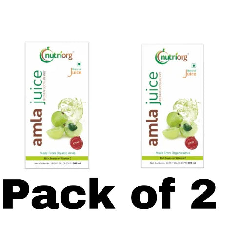 Nutriorg Amla Juice - 250 ml ( Pack of 2) - Orgoshops