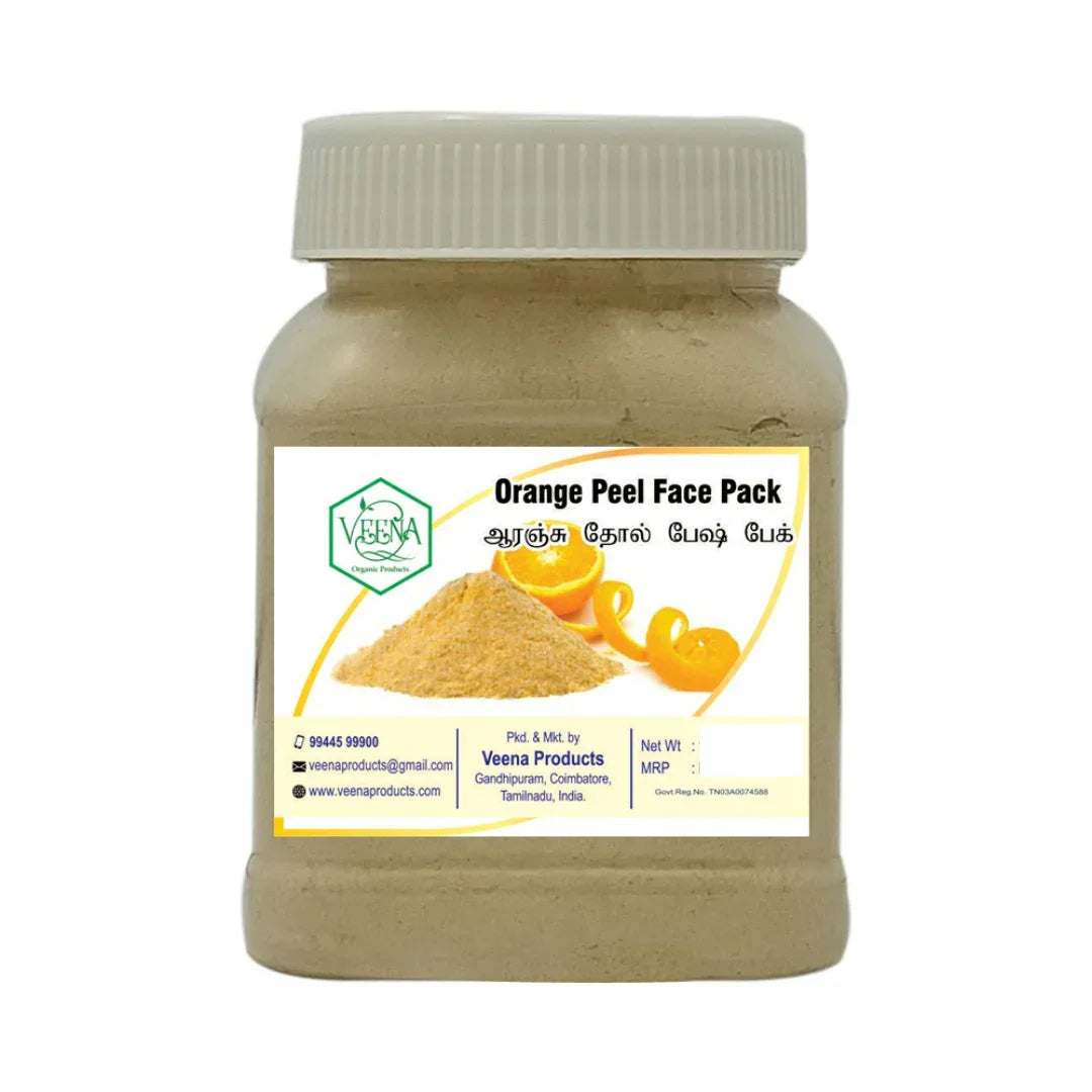 Veena Orange Peel Face Pack - 100g ( Pack of 4 ) - Orgoshops