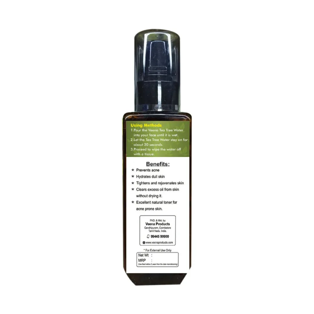 Veena Tea Tree Distilled Face Water - 100ml - Orgoshops