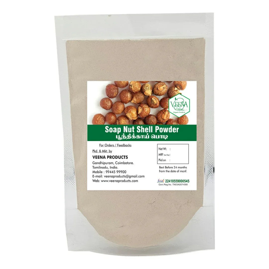 Veena : Products Soap Nut Shell Powder - 250g ( Pack of 2 ) - Orgoshops