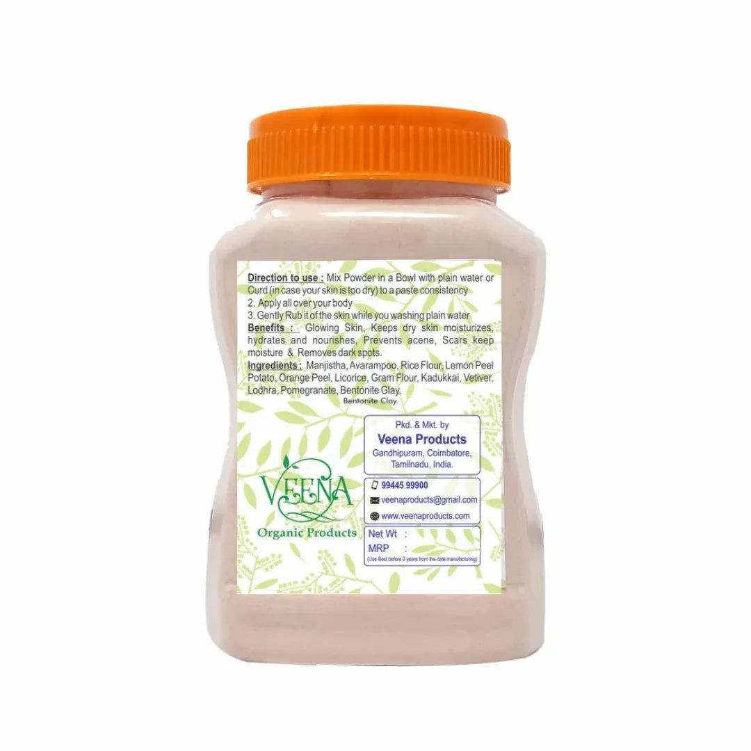 Veena Full Body Skin Whitening Bath Powder - 250g ( Pack of 2) - Orgoshops