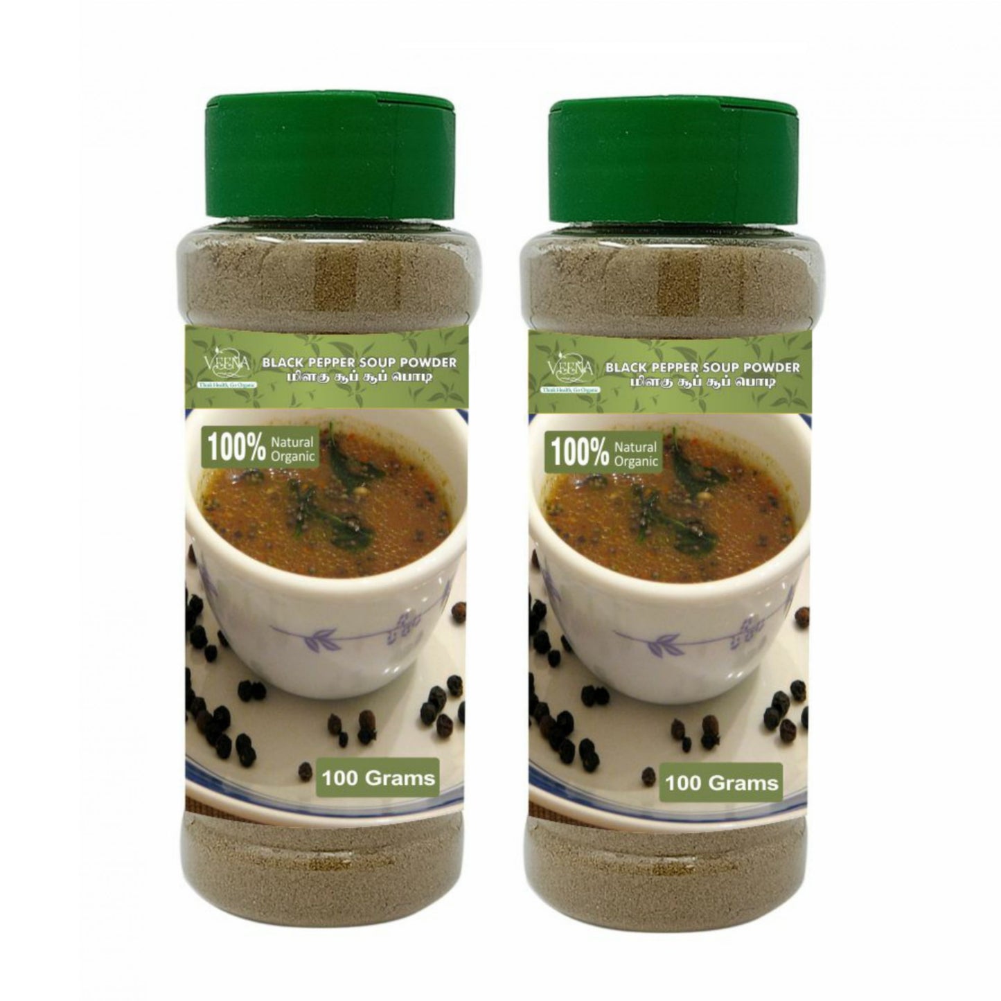 Veena : Products Black Pepper Soup Powder - 100g ( Pack of 2 )