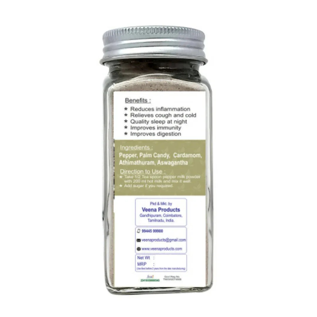 Veena : Products Palm Candy Pepper Milk Mix Powder - 75 g - Orgoshops