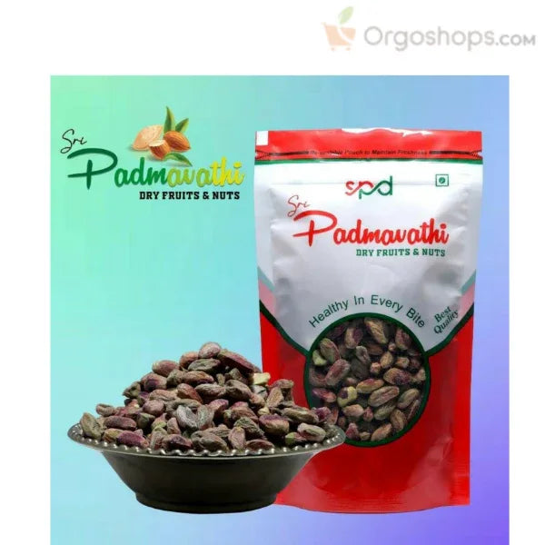 Plain Pistachios/Pistachios/Pista Paruppu - 250g (Sri Padmavathy Dry Fruits and Nuts) - Orgoshops