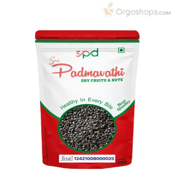 Basil Seed Settlement/Basil Seed/Basil/Vithai - 250g (Sri Padmavathy Dry Fruits and Nuts) - Orgoshops
