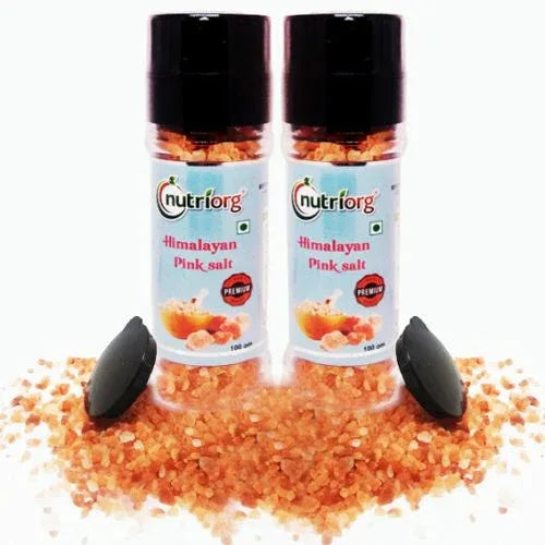 Nutriorg Pinksalt Grinder Bottle - 100g ( Pack of 2 ) - Orgoshops