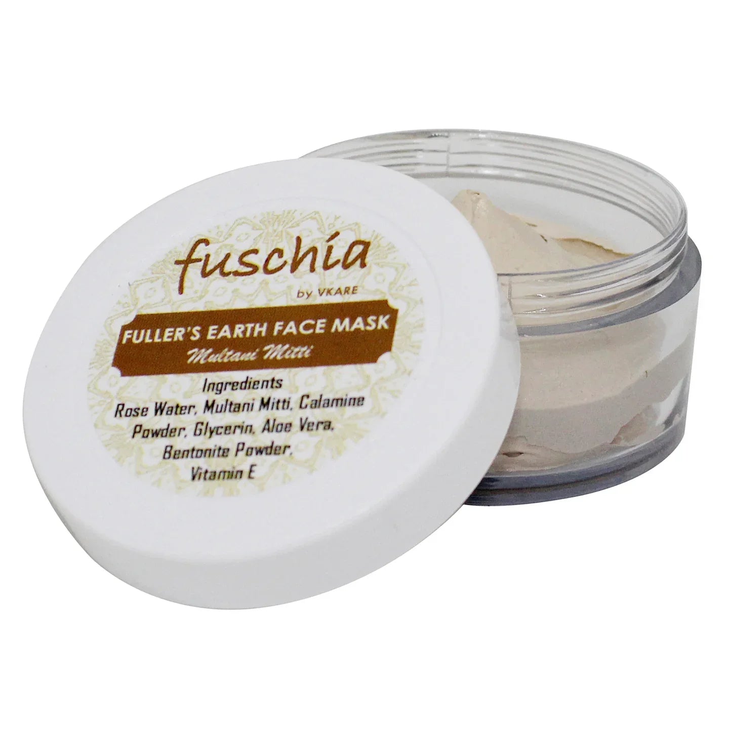 Fuschia Fuller's Earth Face Mask - Multani Mitti - 50g - Orgoshops