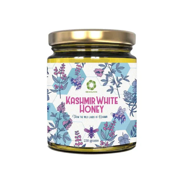 Neo Sanjivani Kashmir White Honey / Himalayan Raw Honey / Kashmir Honey - 250g - Orgoshops