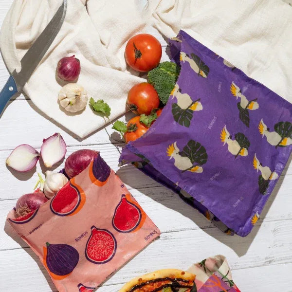 Reusable Beeswax Food Bags-Plastic Free (3pc) - Orgoshops