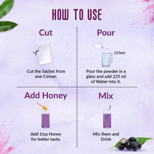 Nattfru : 100% Sugar Free Jamun Fruit Juice | Diabetes Care & Control Blood Sugar - 120g