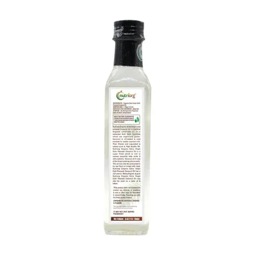 Nutriorgo Certified Organic Extra Virgin Coconut Oil - 500 ml - Orgoshops