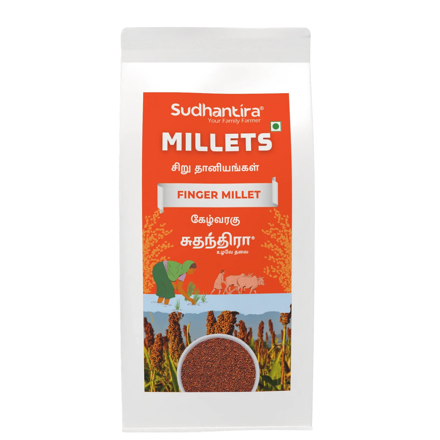 Sudhantira Finger Millet - 1kg - Orgoshops