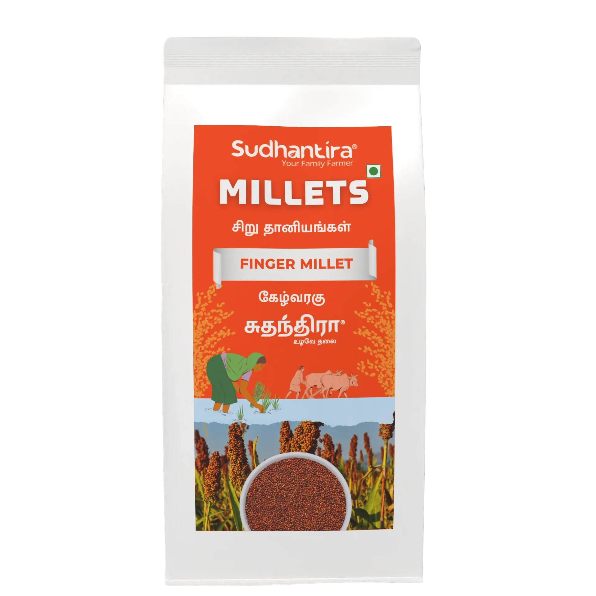 Sudhantira Finger Millet - 1kg - Orgoshops