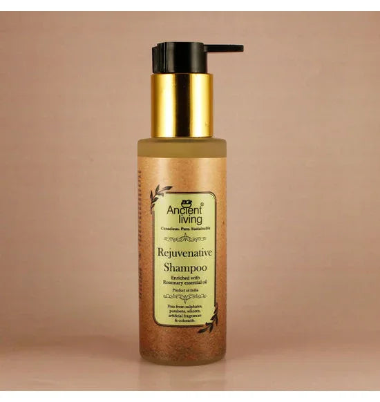 Ancient Living Rejuvenative Shampoo - Glass Bottle with Pump - 100 ml - Orgoshops
