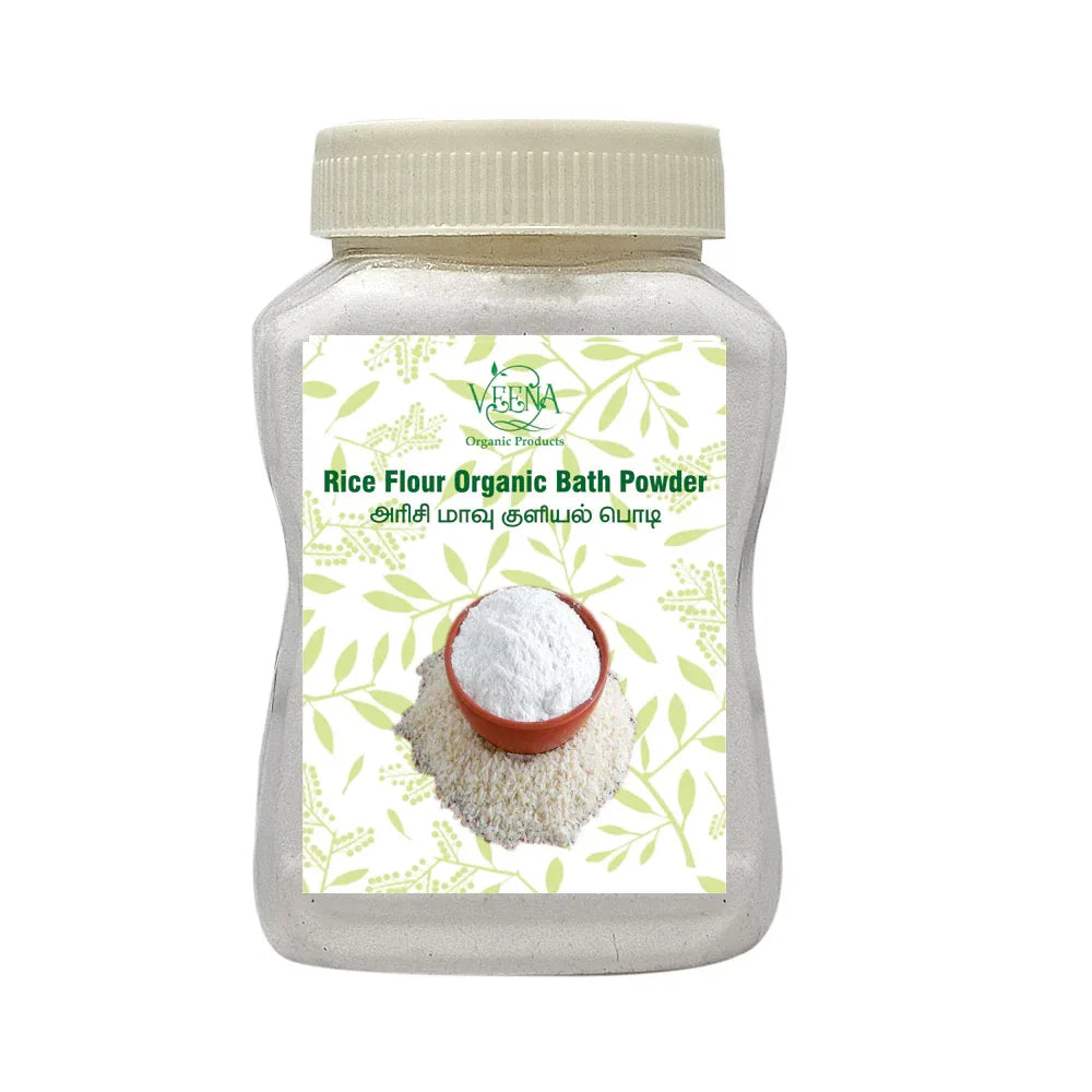 Veena Rice floor Organic Luxury Bath Powder -250g ( Pack of 2 ) - Orgoshops
