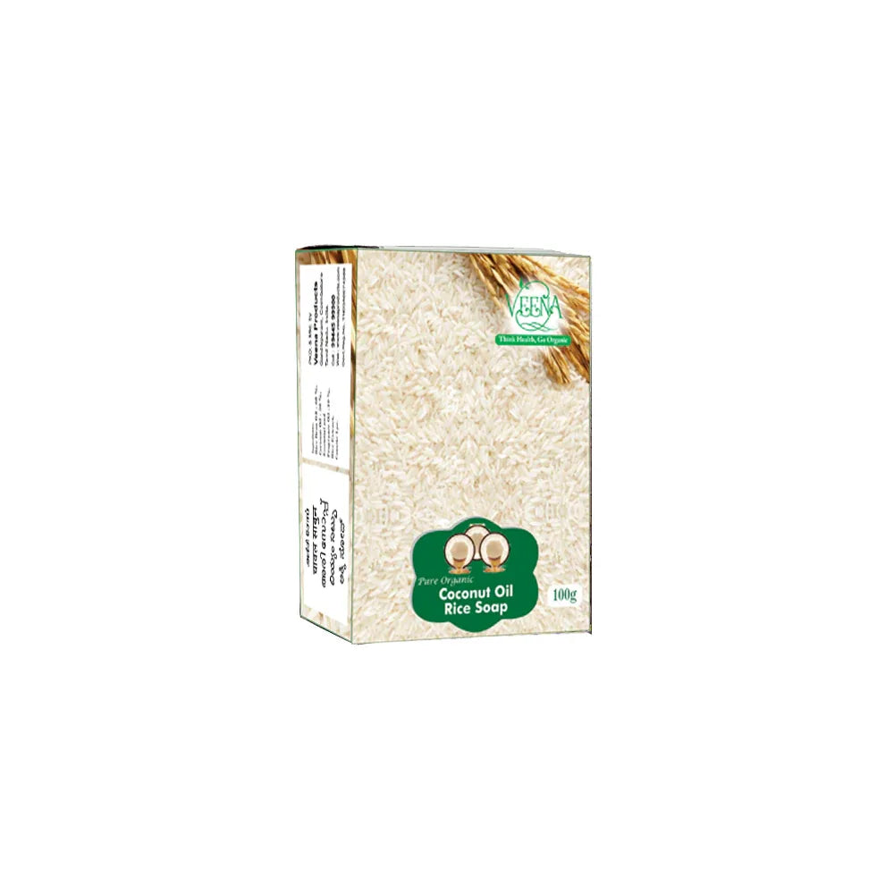 Veena Rice Soap - 100g ( Pack of 3) - Orgoshops