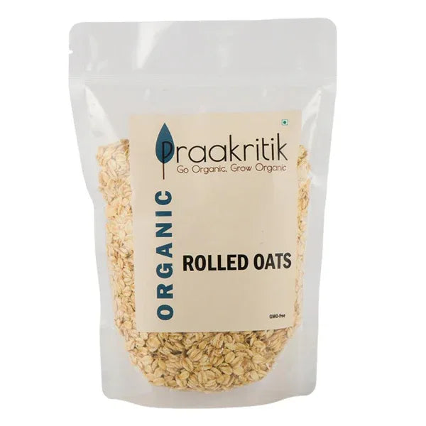 Prakritik Organic Rolled Oats-500g - Orgoshops