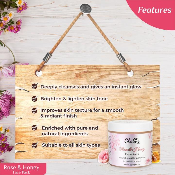 Rose and Honey Nourishing and Rejuvenating Face Pack 125gms - Orgoshops