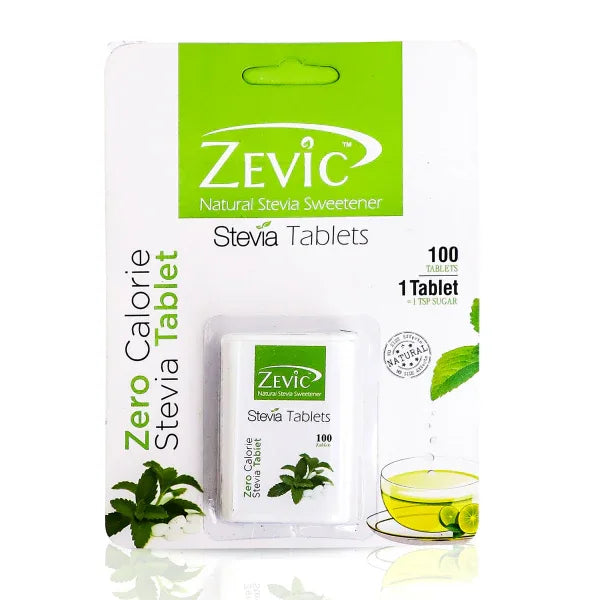Zevic Stevia White Tablet - 28g - Orgoshops