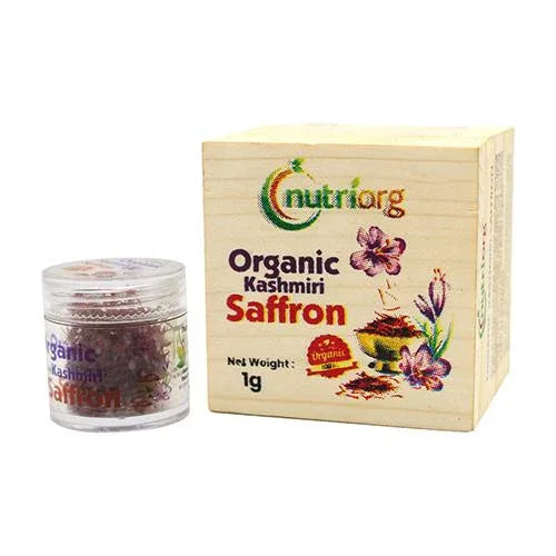Nutriorg Certified Organic Kashmiri Saffron - 1g - Orgoshops
