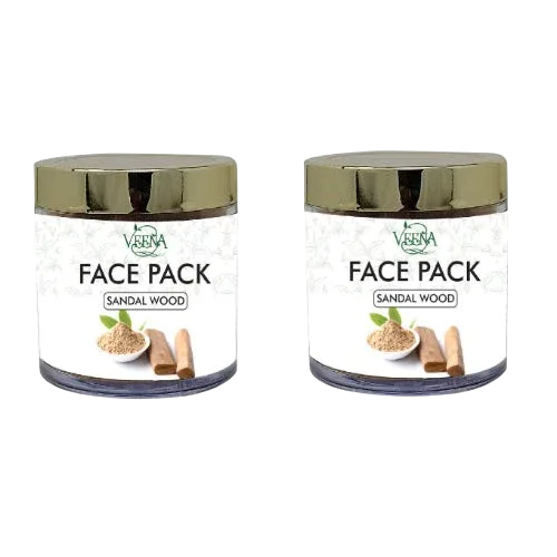 Veena Sandalwood Face Pack Powder - 40g ( pack of 2 ) - Orgoshops