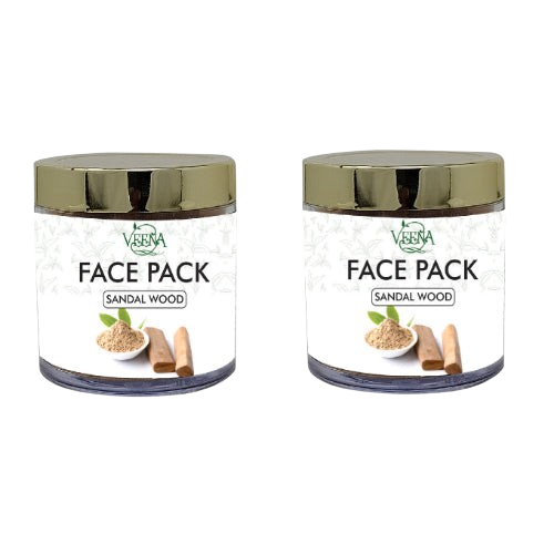 Veena Sandalwood Face Pack Powder - 40g ( pack of 2 )