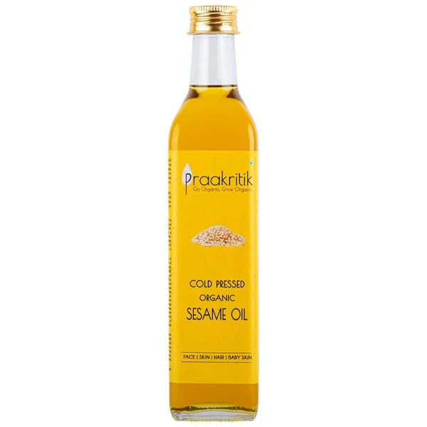 Praakritik Organic Cold Pressed Sesame Oil - 100ml - Orgoshops