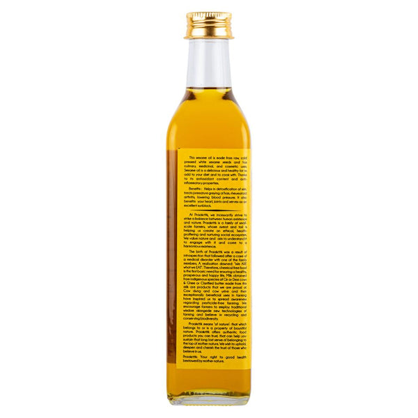 Nutrition Facts of Organic Sesame Oil