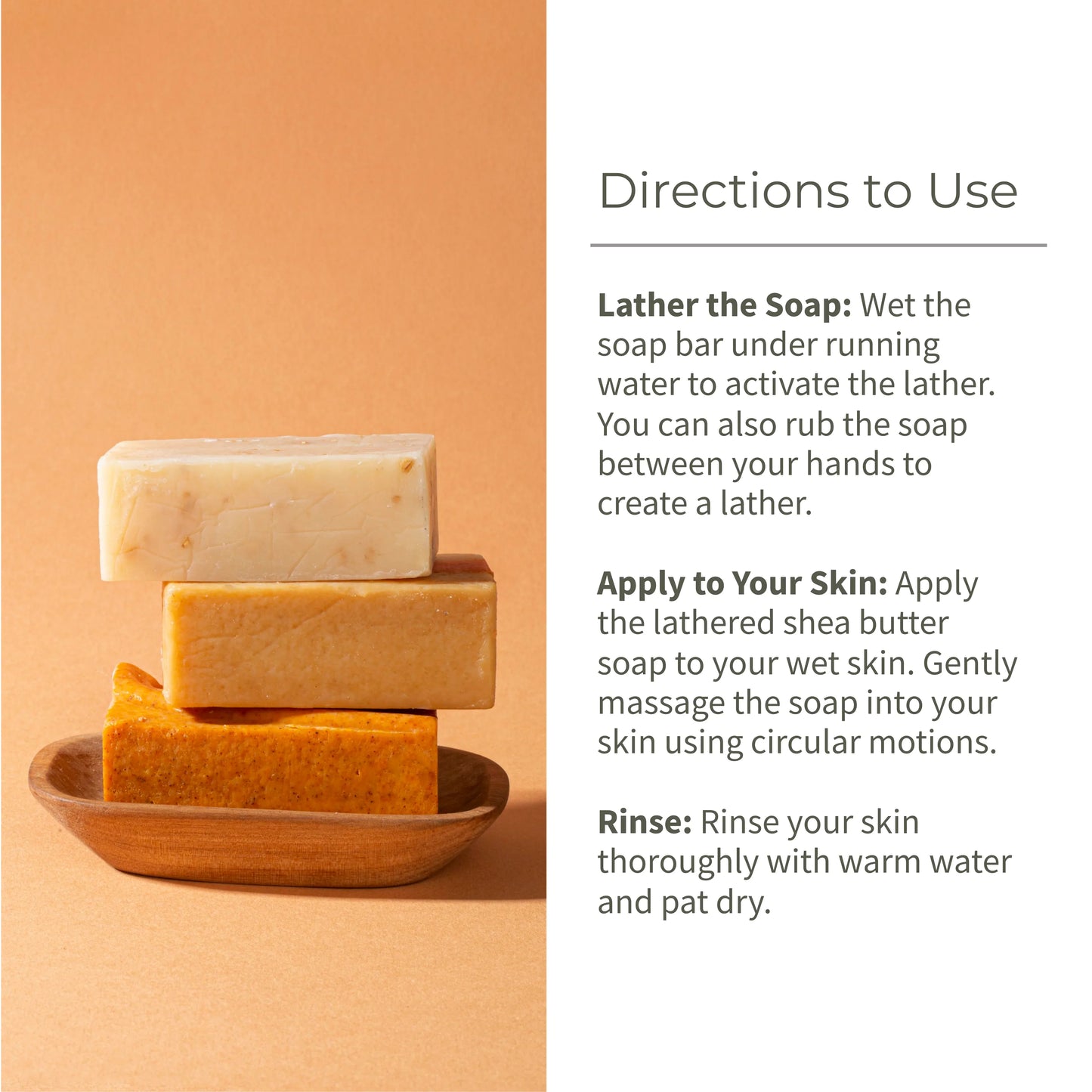 Ecotyl Shea Butter Soaps - Ubtan, Rose & Coffee | 100% Natural | Gentle Cleanser - Set of 3 - Orgoshops