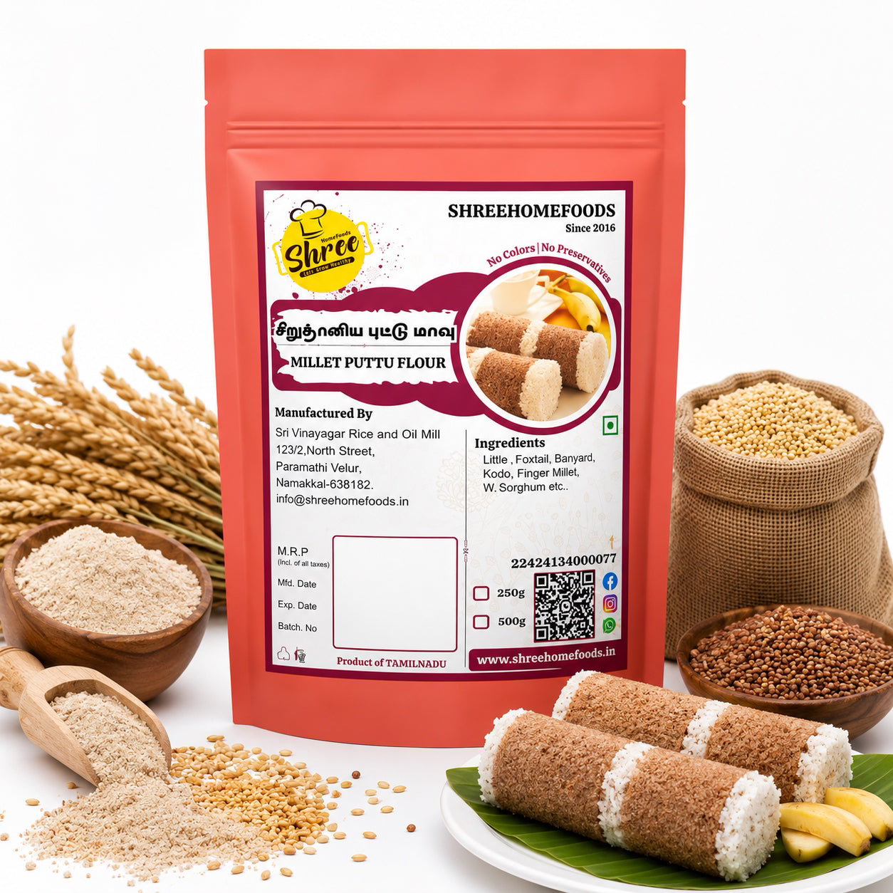 Shree Home Food Millet Puttu Mix