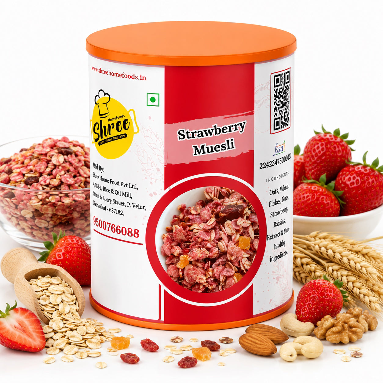 Shree Home Food Strawberry Muesli - 250 g