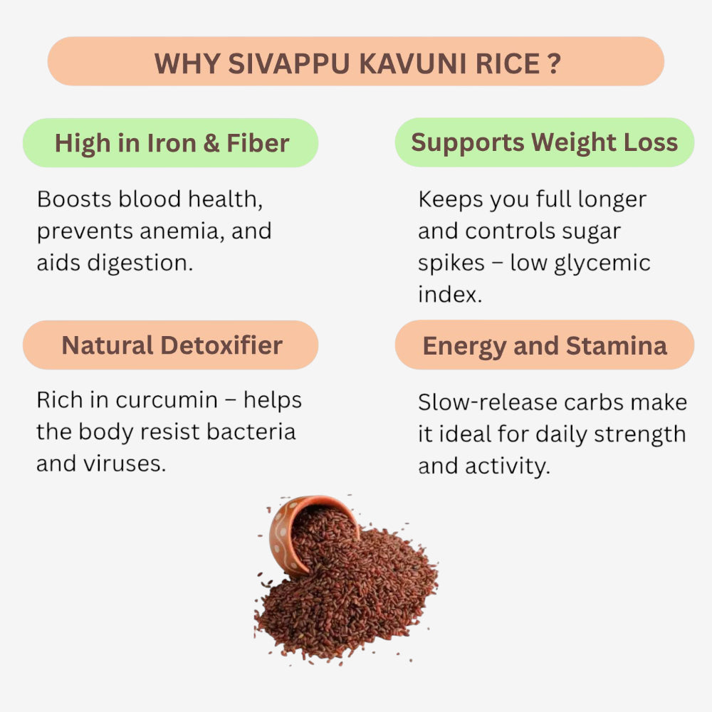 Sigapu kavuni rice