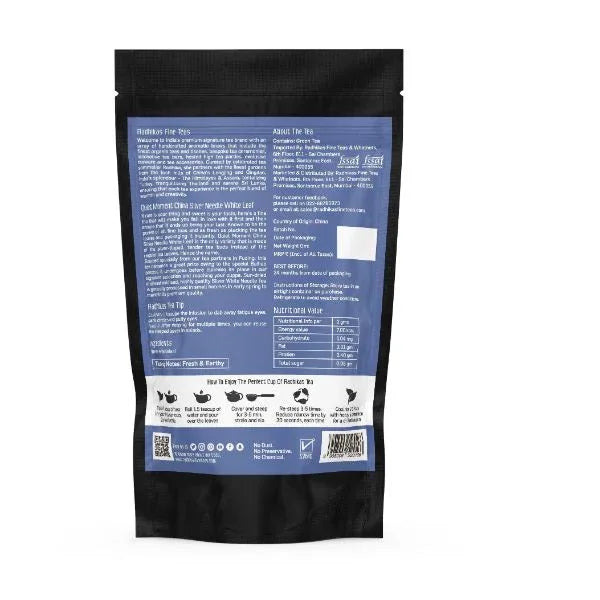 Quiet Moment China Silver Needle White Leaf | Cold & Hot Brew | Makes 25 Cups - Orgoshops