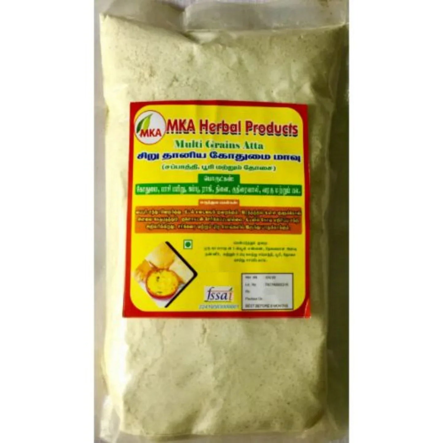 MKA Herbal Millet Wheat Flour - 500 g (Pack of 2) - Orgoshops
