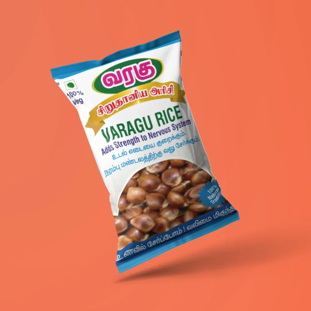 Araikkal Varagu Rice / Varagu Arisi - 500 g ( Pack of 2 ) - Orgoshops