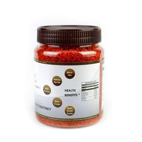 South Indian style dry coconut garlic chutney powder