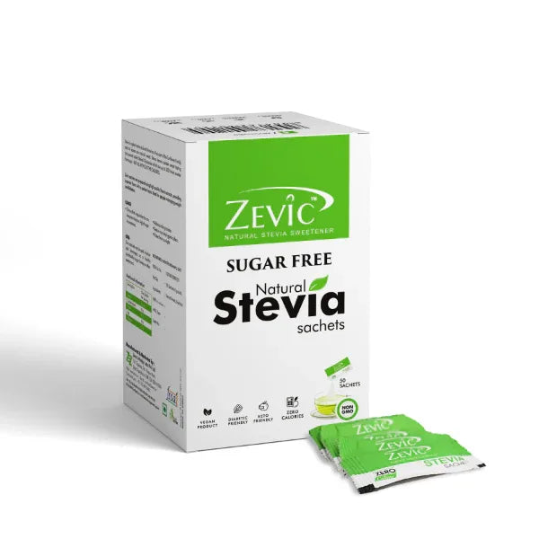 Zevic Stevia Zero calorie Sachets 50 Pcs - Orgoshops
