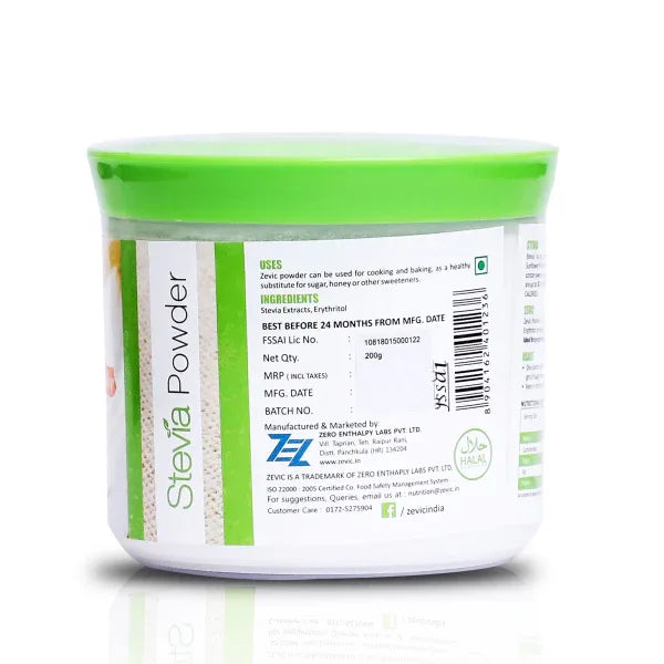 Zevic Stevia Zero Calorie Powder 200 gm - Orgoshops