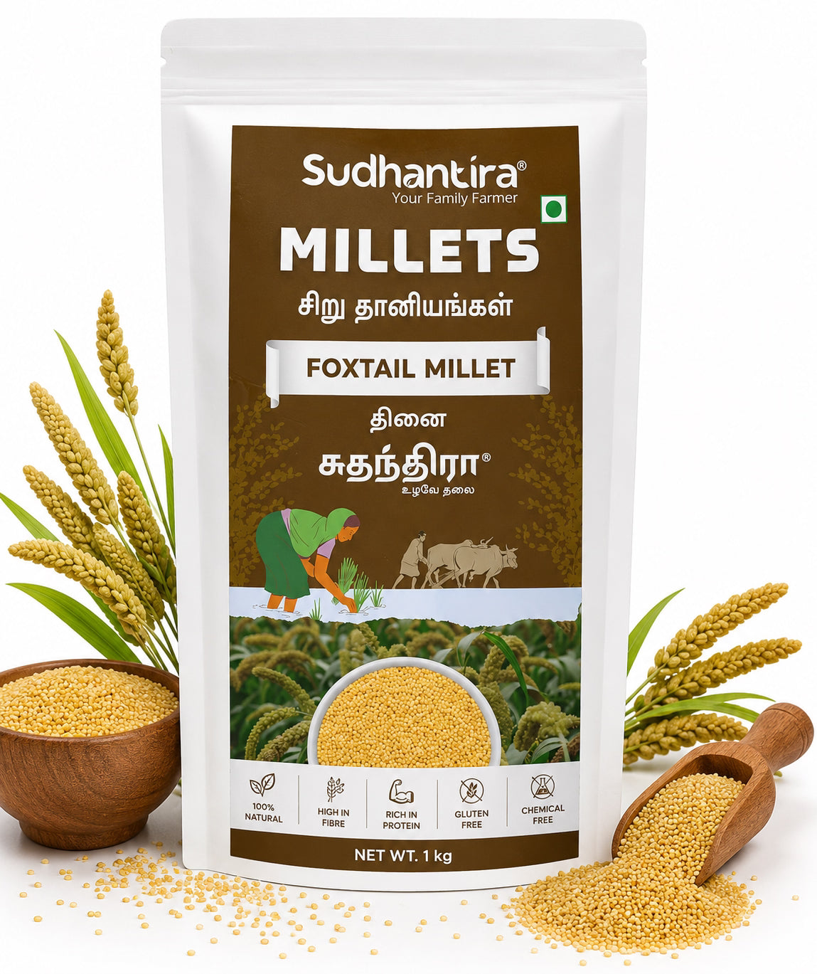 Sudhantira Foxtail Millet - 1kg