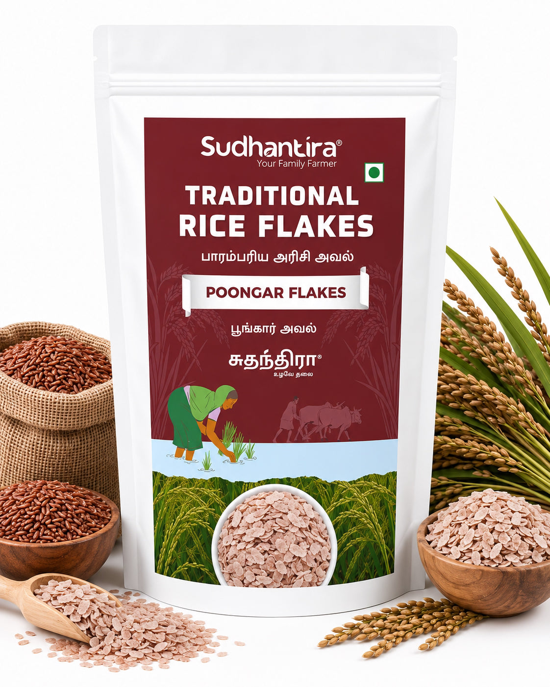Sudhantira Poongar Flakes - 500g