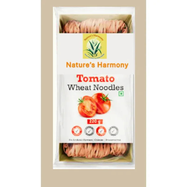 Nature's Harmony : Tomato Wheat Noodles - 220 Grams - Orgoshops