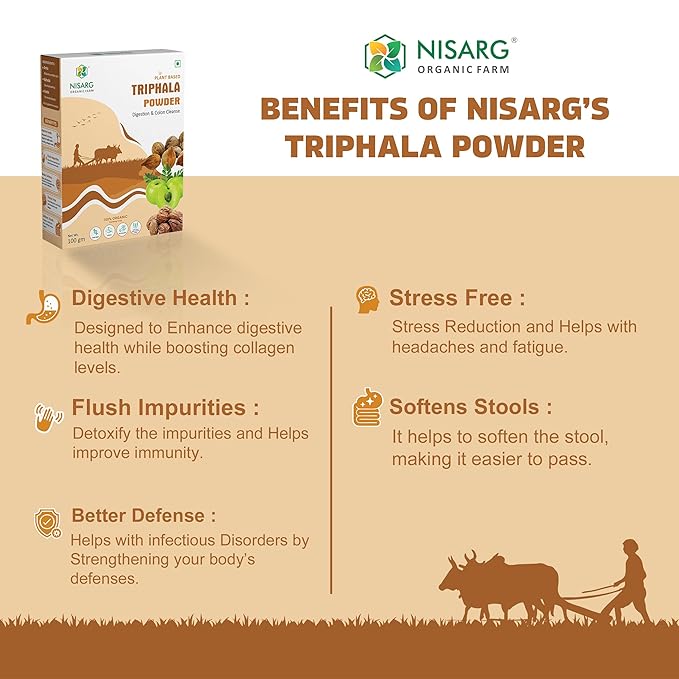 Nisarg Organic Farm Triphala Powder