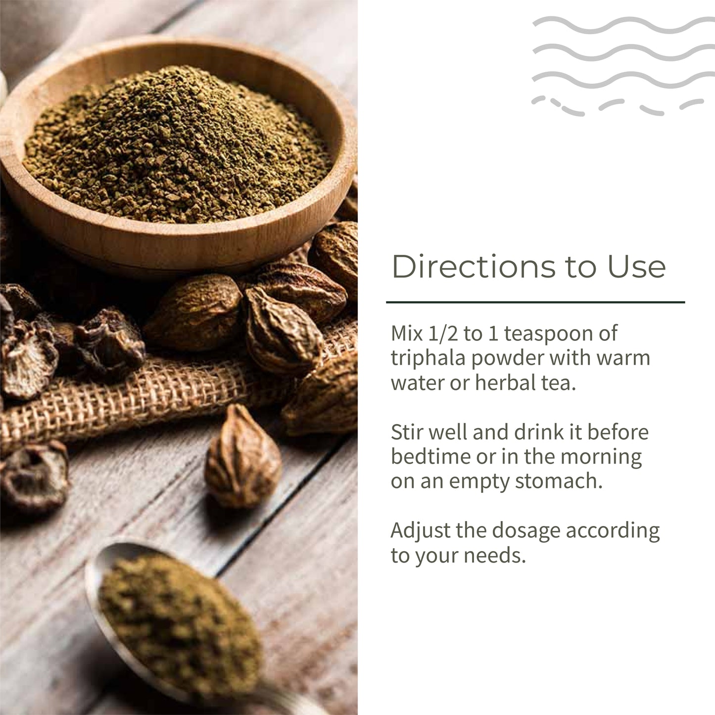 Ecotyl Triphala Powder | Triphala Churna | Improves Digestion - 100g