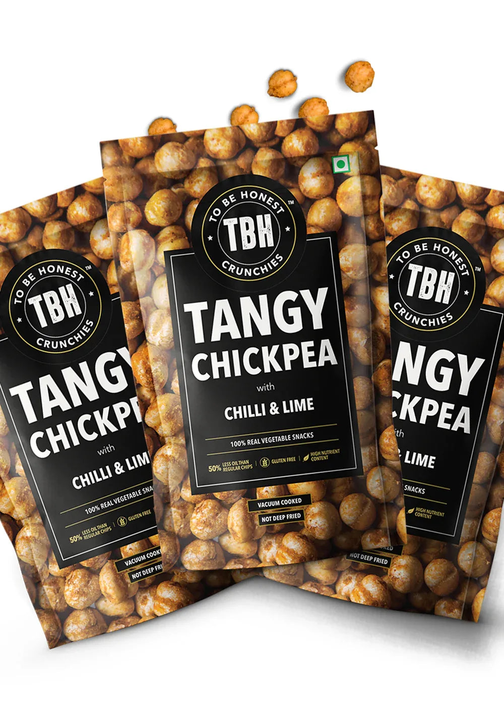Pack of 3 - Tangy Chickpeas Chilli & Lime 330g - Orgoshops
